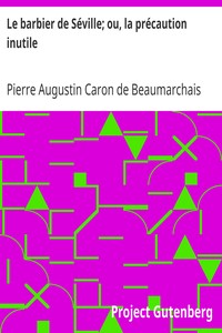 Book cover of "Le barbier de Séville; ou, la précaution inutile"