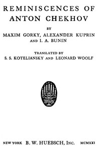 Book cover of "Reminiscences of Anton Chekhov"
