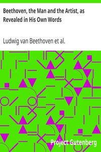 Book cover of "Beethoven, the Man and the Artist, as Revealed in His Own Words"