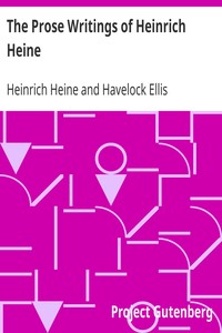 Book cover of "The Prose Writings of Heinrich Heine"
