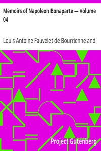 Book cover of "Memoirs of Napoleon Bonaparte — Volume 04"