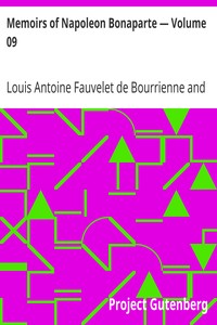 Book cover of "Memoirs of Napoleon Bonaparte — Volume 09"