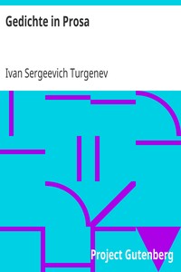 Book cover of "Gedichte in Prosa"