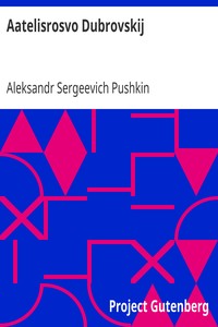 Book cover of "Aatelisrosvo Dubrovskij"
