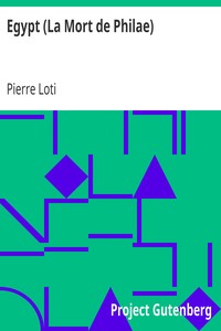Book cover of "Egypt (La Mort de Philae)"