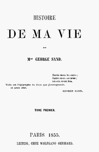 Book cover of "Histoire de ma Vie, Livre 1 (Vol. 1 - 4)"