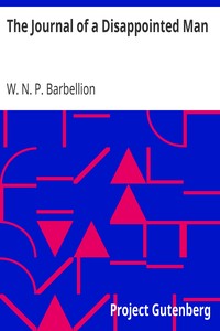 Book cover of "The Journal of a Disappointed Man"
