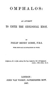 Book cover of "Omphalos: An Attempt to Untie the Geological Knot"