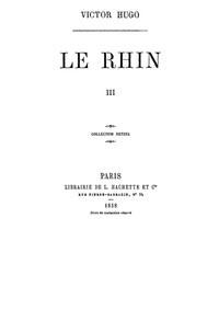 Book cover of "Le Rhin, Tome III"