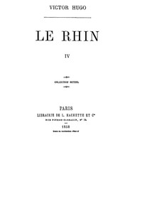 Book cover of "Le Rhin, Tome IV"