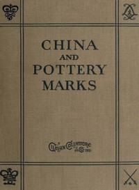 Book cover of "China and Pottery Marks"
