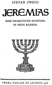 Book cover of "Jeremias: Eine dramatische Dichtung in neun Bildern"