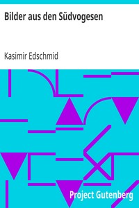 Book cover of "Bilder aus den Südvogesen"