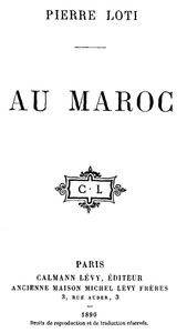 Book cover of "Au Maroc"