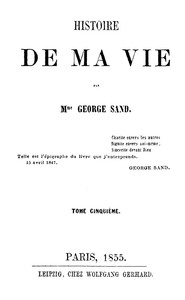 Book cover of "Histoire de ma Vie, Livre 2 (Vol. 5 - 9)"