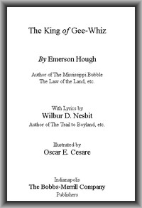 Book cover of "The King of Gee-Whiz"