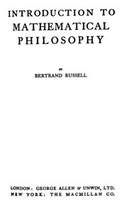 Book cover of "Introduction to Mathematical Philosophy"