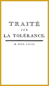 Book cover of "Traité sur la tolérance"