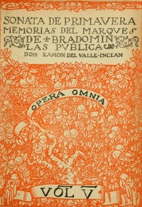 Book cover of "Sonata de primavera: memorias del marqués de Bradomín"