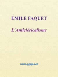 Book cover of "L'Anticléricalisme"