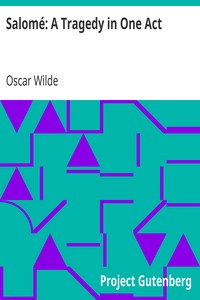 Book cover of "Salomé: A Tragedy in One Act"