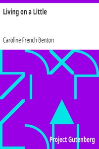 Book cover of "Living on a Little"