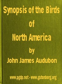 Book cover of "A Synopsis of the Birds of North America"