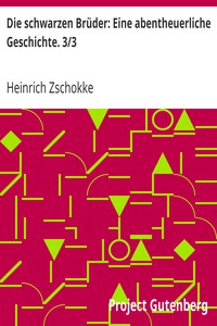 Book cover of "Die schwarzen Brüder: Eine abentheuerliche Geschichte. 3/3"