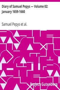 Book cover of "Diary of Samuel Pepys — Volume 02: January 1659-1660"