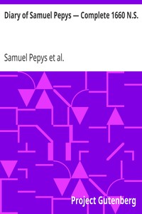Book cover of "Diary of Samuel Pepys — Complete 1660 N.S."
