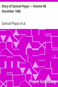 Book cover of "Diary of Samuel Pepys — Volume 48: December 1666"