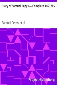 Book cover of "Diary of Samuel Pepys — Complete 1666 N.S."