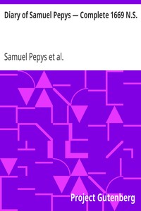Book cover of "Diary of Samuel Pepys — Complete 1669 N.S."