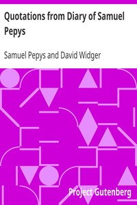 Book cover of "Quotations from Diary of Samuel Pepys"