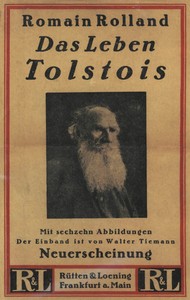 Book cover of "Das Leben Tolstois"