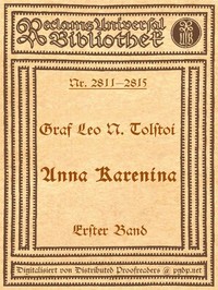 Book cover of "Anna Karenina, 1. Band"