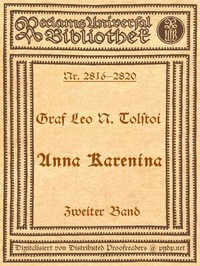 Book cover of "Anna Karenina, 2. Band"