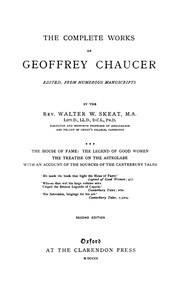 Book cover of "Chaucer's Works, Volume 3 — The House of Fame; The Legend of Good Women; The Treatise on the Astrolabe; The Sources of the Canterbury Tales"