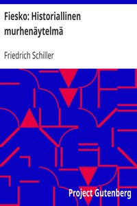 Book cover of "Fiesko: Historiallinen murhenäytelmä"