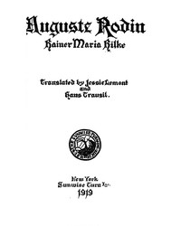 Book cover of "Auguste Rodin"