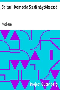 Book cover of "Saituri: Komedia 5:ssä näytöksessä"