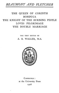 Book cover of "Beaumont and Fletcher's Works, Vol. 06 of 10"