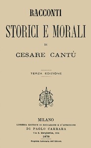 Book cover of "Racconti storici e morali"