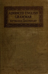 Book cover of "An Advanced English Grammar with Exercises"