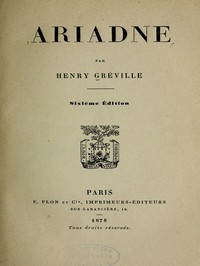 Book cover of "Ariadne"