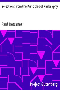 Book cover of "Selections from the Principles of Philosophy"