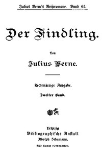 Book cover of "Der Findling. Zweiter Band."