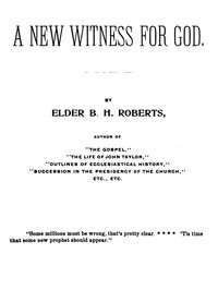 Book cover of "A New Witness for God (Volume 1 of 3)"