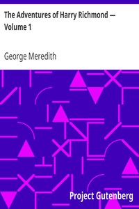 Book cover of "The Adventures of Harry Richmond — Volume 1"