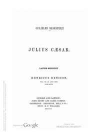 Book cover of "Julius Cæsar"